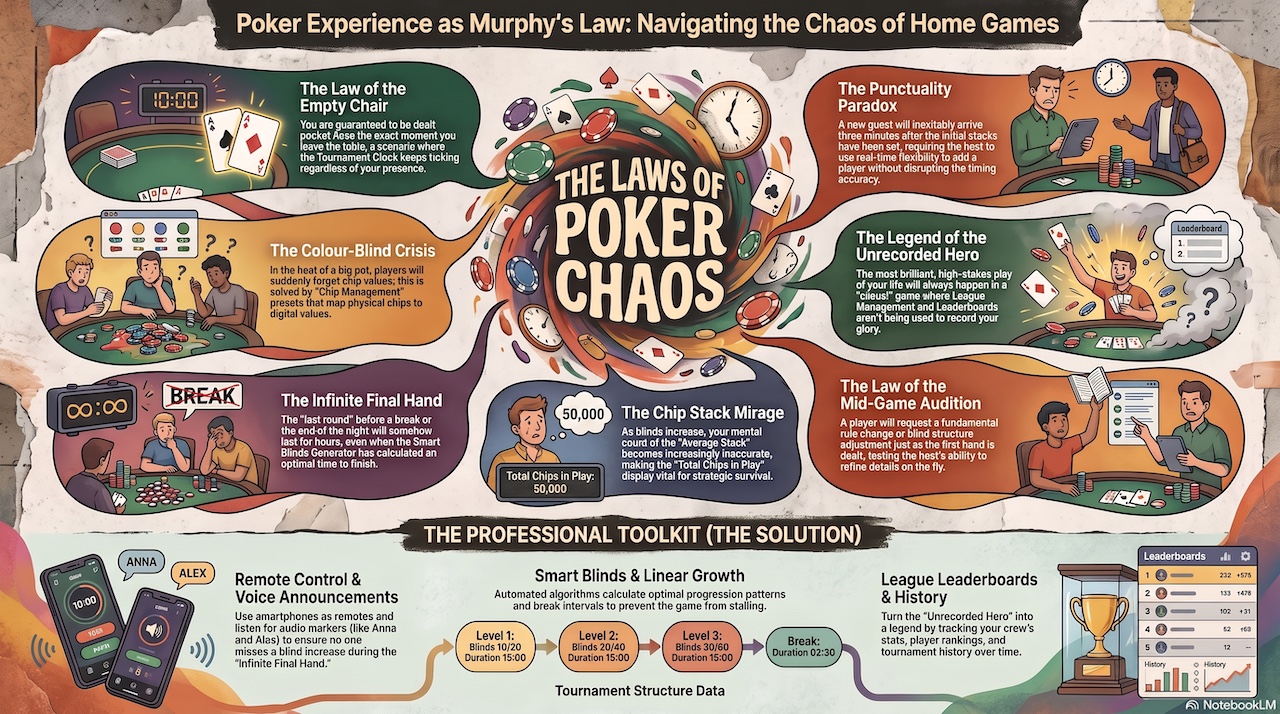 Poker Experience as Murphy's Law